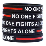 ISupportMyHero Thin Red Line Bracelet - No One Fights Alone!