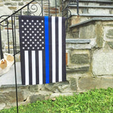 ISupportMyHero Thin Blue Line Garden Flag 12.5 X 18 Inches