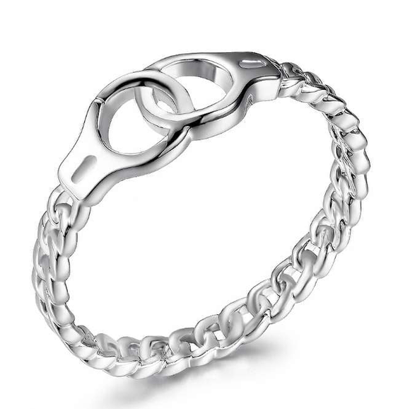ISupportMyHero Stunning Handcuff Ring for Police Officer Appreciation 