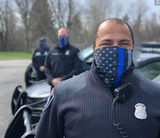 ISupportMyHero Thin Blue Line Gaiter