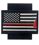 ISupportMyHero Thin Red Line Axe Velcro Patch