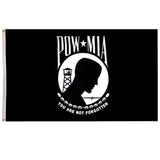 ISupportMyHero POW MIA Flag With Grommets 3 X 5 Feet - You Are Not Forgotten!