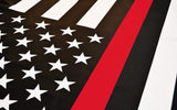 ISupportMyHero Thin Red Line American Flag With Grommets 3 X 5 Feet