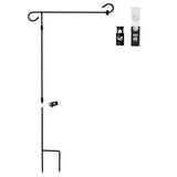 ISupportMyHero Garden Flag Pole Set - With Wind Clip & Stopper!