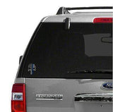 ISupportMyHero Punisher Thin Blue Line Sticker 2.5" X 4.5" Car & Laptop Decal
