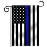 ISupportMyHero Thin Blue Line Garden Flag 12.5 X 18 Inches