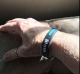 ISupportMyHero Family Thin Blue Line Police Personalized Bracelet