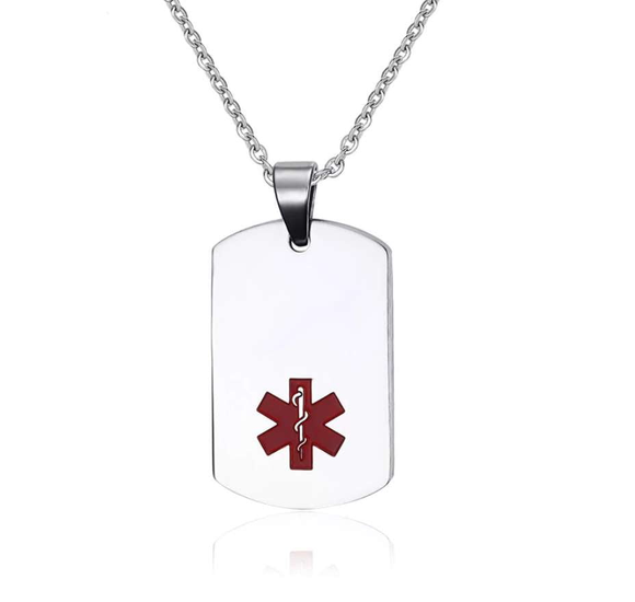 ISupportMyHero Star of Life EMS/EMT Necklace - Silver or Gold! Silver