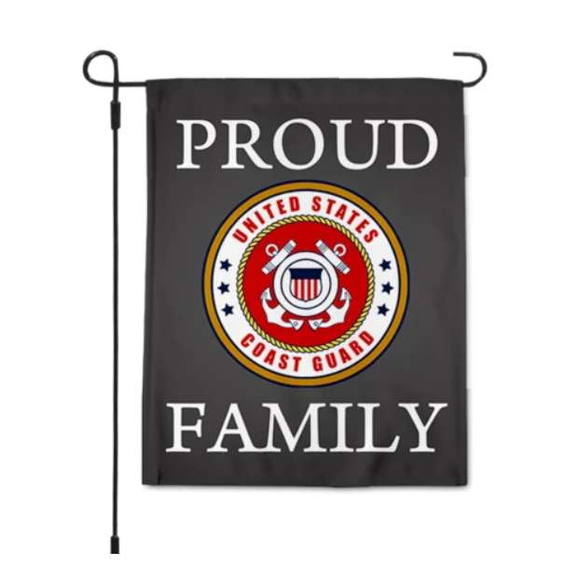 ISupportMyHero Coast Guard Proud Family Garden Flag 12.5 X 18 Inches 