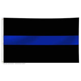 ISupportMyHero Thin Blue Line Flag With Grommets 3 X 5 Feet