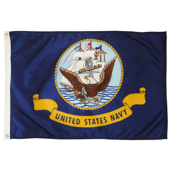 ISupportMyHero U.S Navy Flag With Grommets 3 X 5 Feet! 