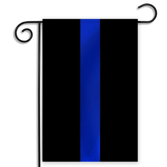 ISupportMyHero Thin Blue Line Garden Flag 12.5 X 18 Inches 