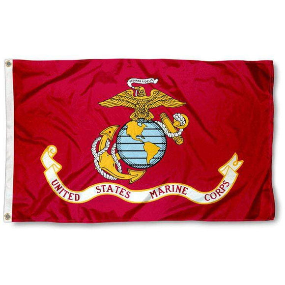 ISupportMyHero U.S Marine Flag With Grommets 3 X 5 Feet 