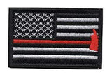 ISupportMyHero Thin Red Line Axe Velcro Patch