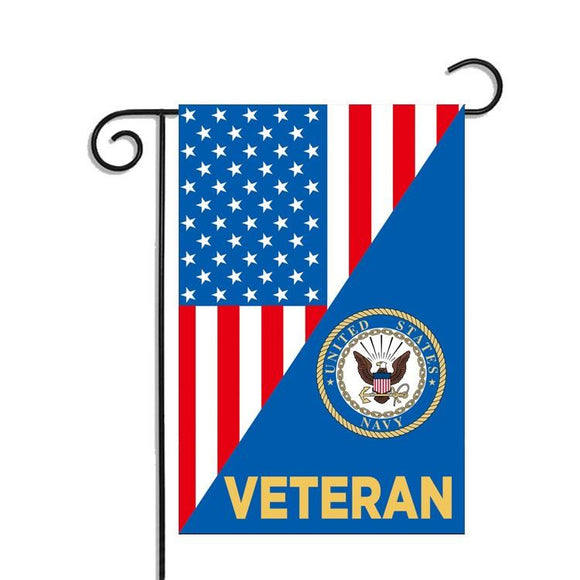 ISupportMyHero US Navy Veteran Garden Flag 12.5 X 18 Inches 