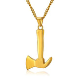 ISupportMyHero Firefighter's Axe Necklace - Gold, Silver & Black!