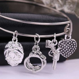 ISupportMyHero Gorgeous Police Charms Bracelet