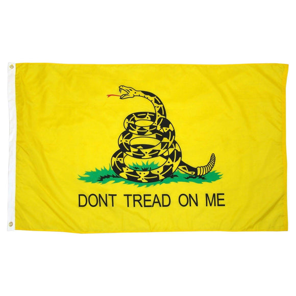 ISupportMyHero Don't Tread On Me Flag With Grommets 3 X 5 Feet 