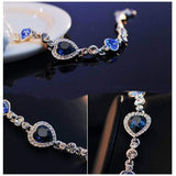ISupportMyHero Virtuous Blue Heart Link Bracelet for LEO Love!