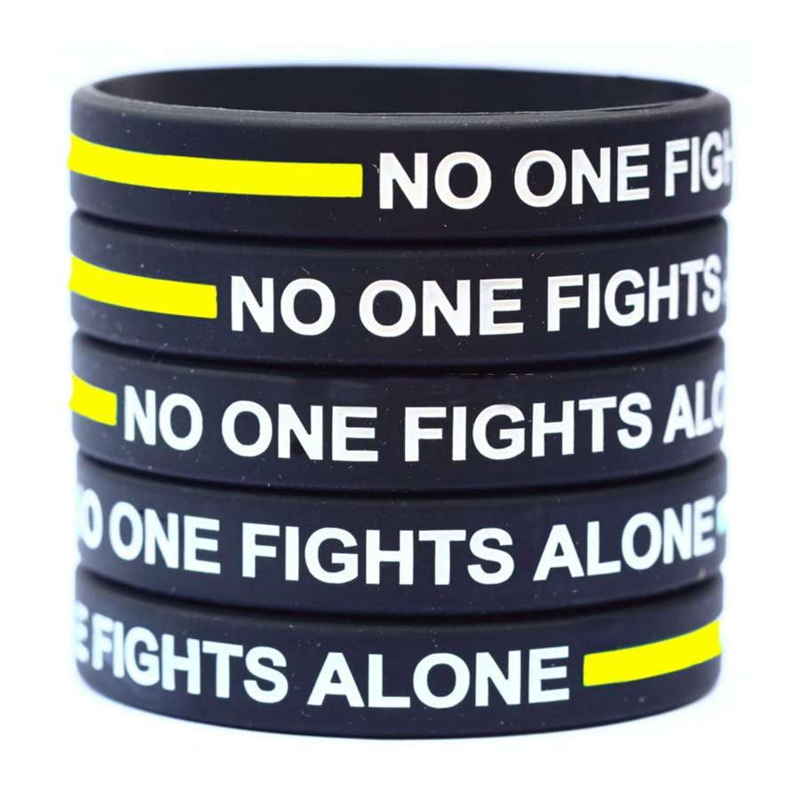 Thin Gold Line Bracelet 911 Dispatchers Appreciation Support Awareness