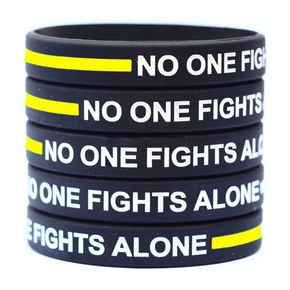 ISupportMyHero Thin Gold Line Bracelet for 911 Dispatchers 