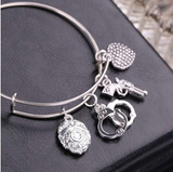 ISupportMyHero Gorgeous Police Charms Bracelet