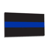 ISupportMyHero Thin Blue Line Sticker 2.5" X 4.5" - Great for Your Car! 6 Pack