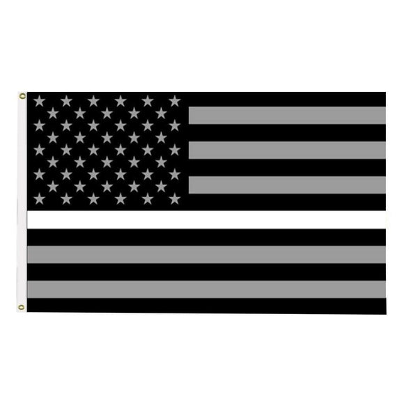 ISupportMyHero EMT/EMS Thin White Line Flag - 3X5 Feet with Grommets! 