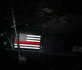 ISupportMyHero Thin Red Line Sticker 2.5" X 4.5" Car & Laptop Vinyl Decal