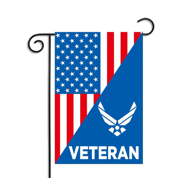 ISupportMyHero USAF Veteran Air Force Garden Flag 12.5 X 18 Inches 