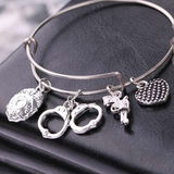 ISupportMyHero Gorgeous Police Charms Bracelet