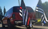 ISupportMyHero Thin Blue Line American Flag With Grommets 3 X 5 Feet