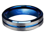 ISupportMyHero Women's Thin Blue Line Ring - Pure Tungsten Carbide!
