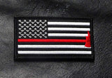 ISupportMyHero Thin Red Line Axe Velcro Patch