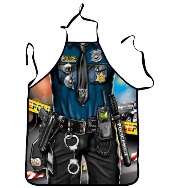 ISupportMyHero Police Cooking Apron - Great Gift Idea! 