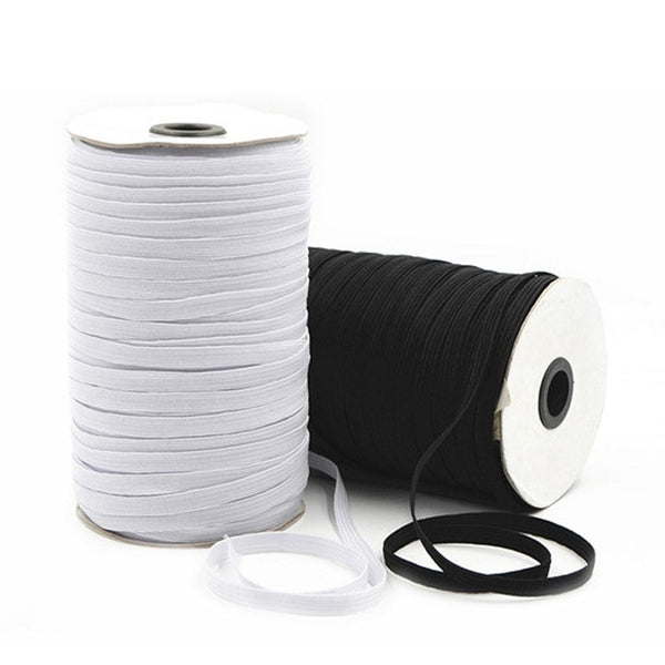 Thin Sewing 3mm Elastic Band White/black Color High Elastic Flat