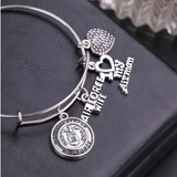 ISupportMyHero Gorgeous Air Force Wife Charms Bracelet 