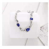 ISupportMyHero Virtuous Blue Heart Link Bracelet for LEO Love! 