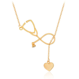 ISupportMyHero Stunning Nurse Necklace - Stethoscope & Heart Loop - Gold or Silver Gold