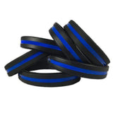 ISupportMyHero Thin Blue Line Bracelet for Law Enforcement Appreciation 
