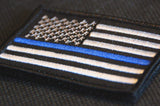 ISupportMyHero Thin Blue Line Velcro American Flag Patch 