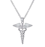 ISupportMyHero Stunning EMS/EMT Necklace - Silver or Bronze! Silver